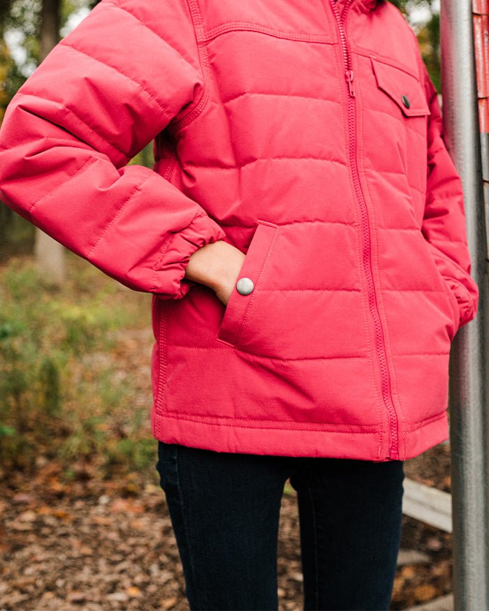 Youth Softstone Micro-Duck Hooded Coat - Berne Apparel