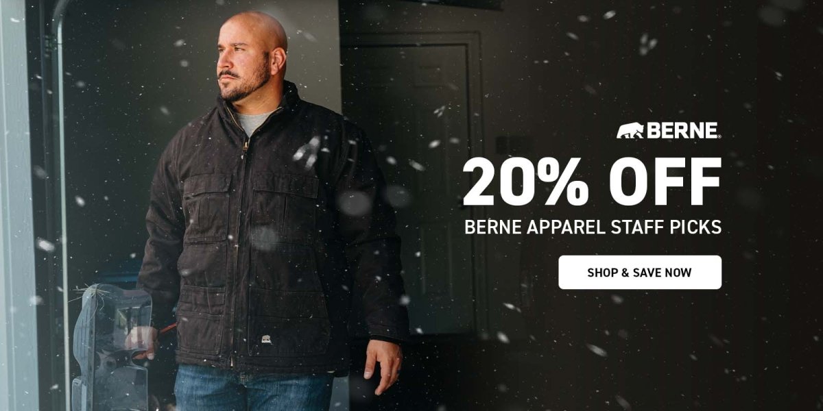20% Off Berne Apparel Staff Picks - Berne Apparel