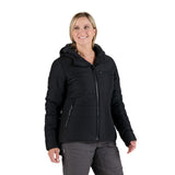 Women’s Channel Quilt Ripstop Hooded Jacket