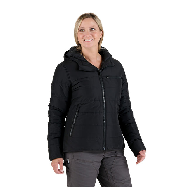 Women’s Channel Quilt Ripstop Hooded Jacket