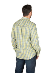 Flex UPF Button Down Plaid Long Sleeve Shirt