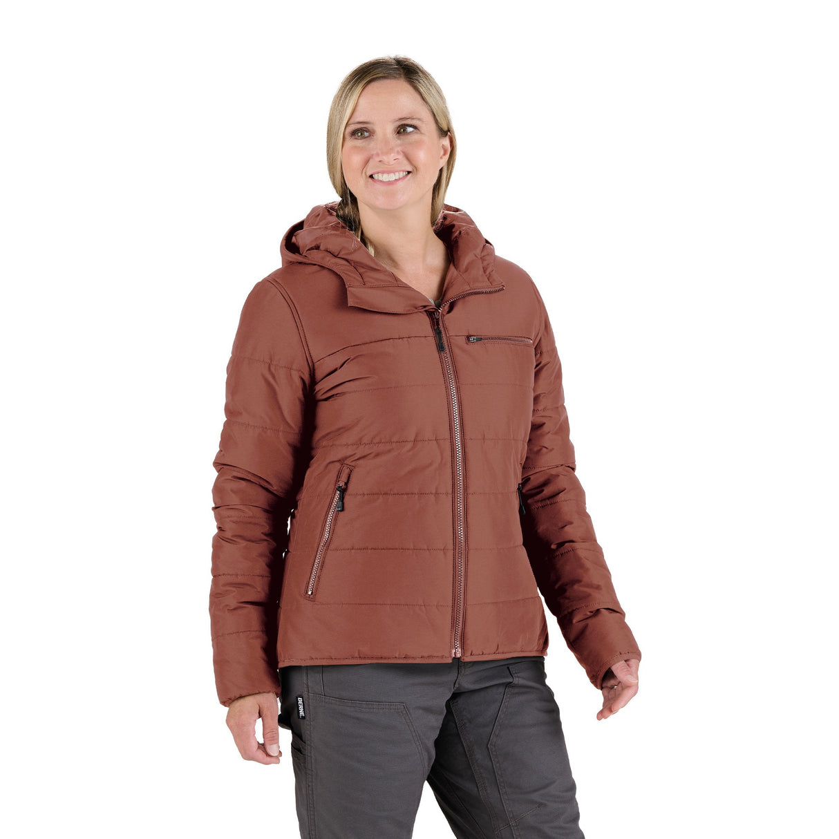 Women’s Channel Quilt Ripstop Hooded Jacket