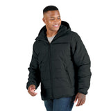 Channel Quilt Ripstop Hooded Jacket