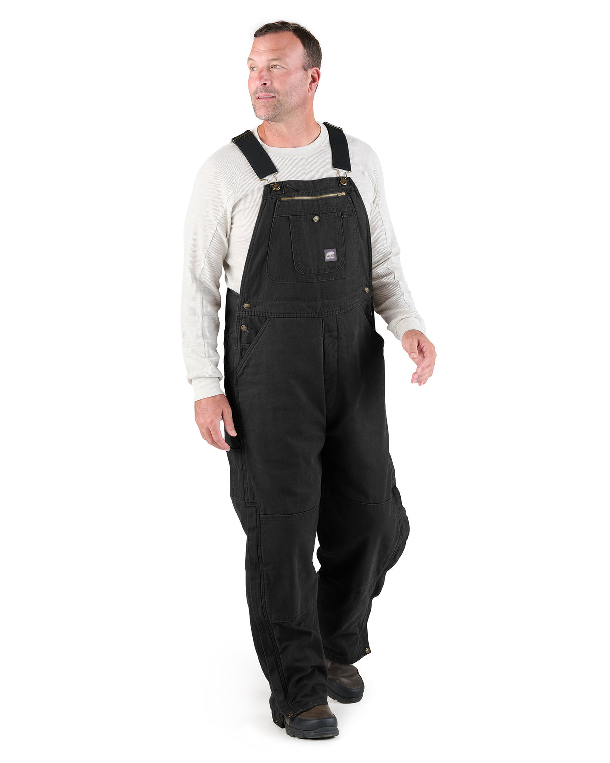 B213BK Heartland Insulated Washed Traditional Duck Bib Overall