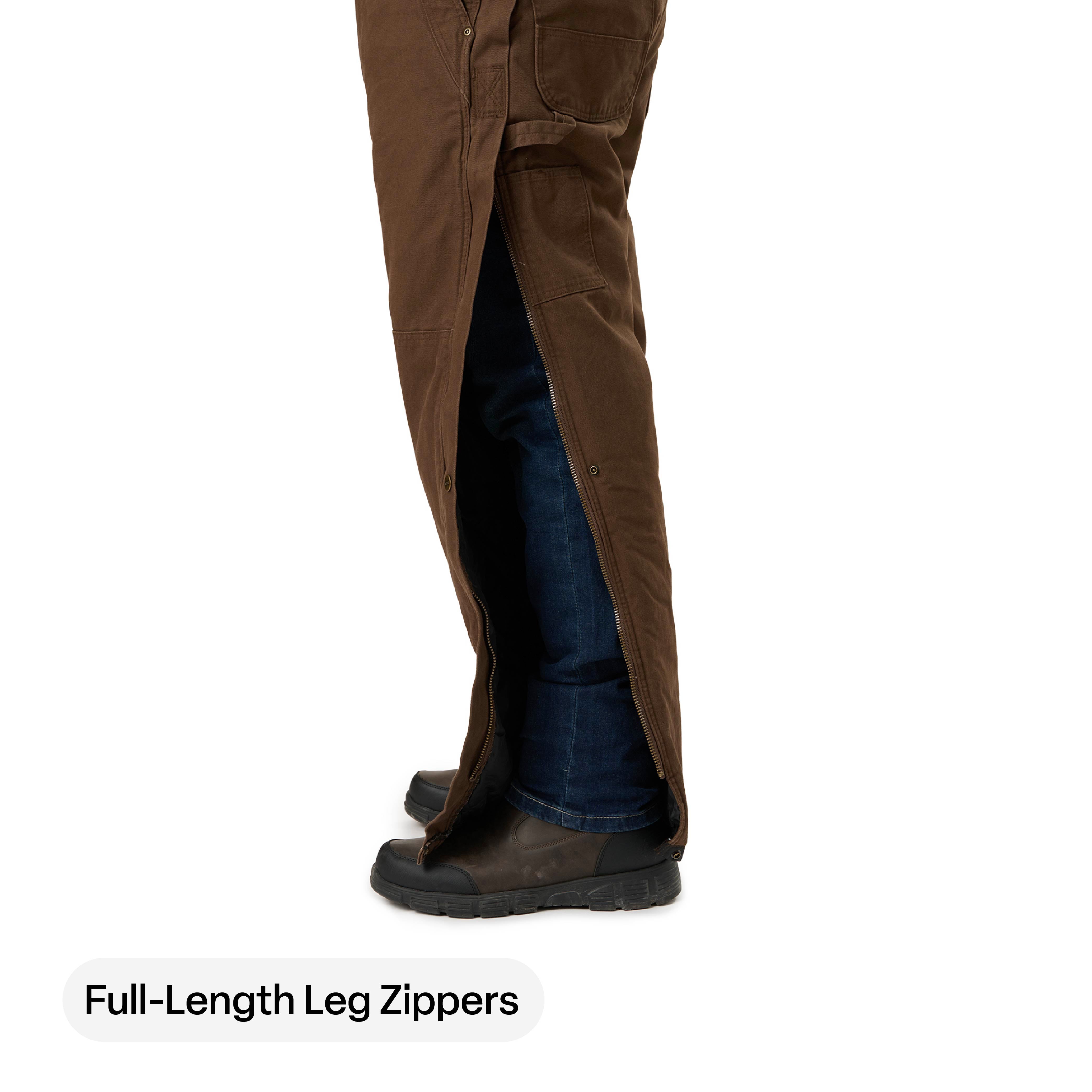Men's Work Insulated Washed Duck Bib Overall – Berne Apparel