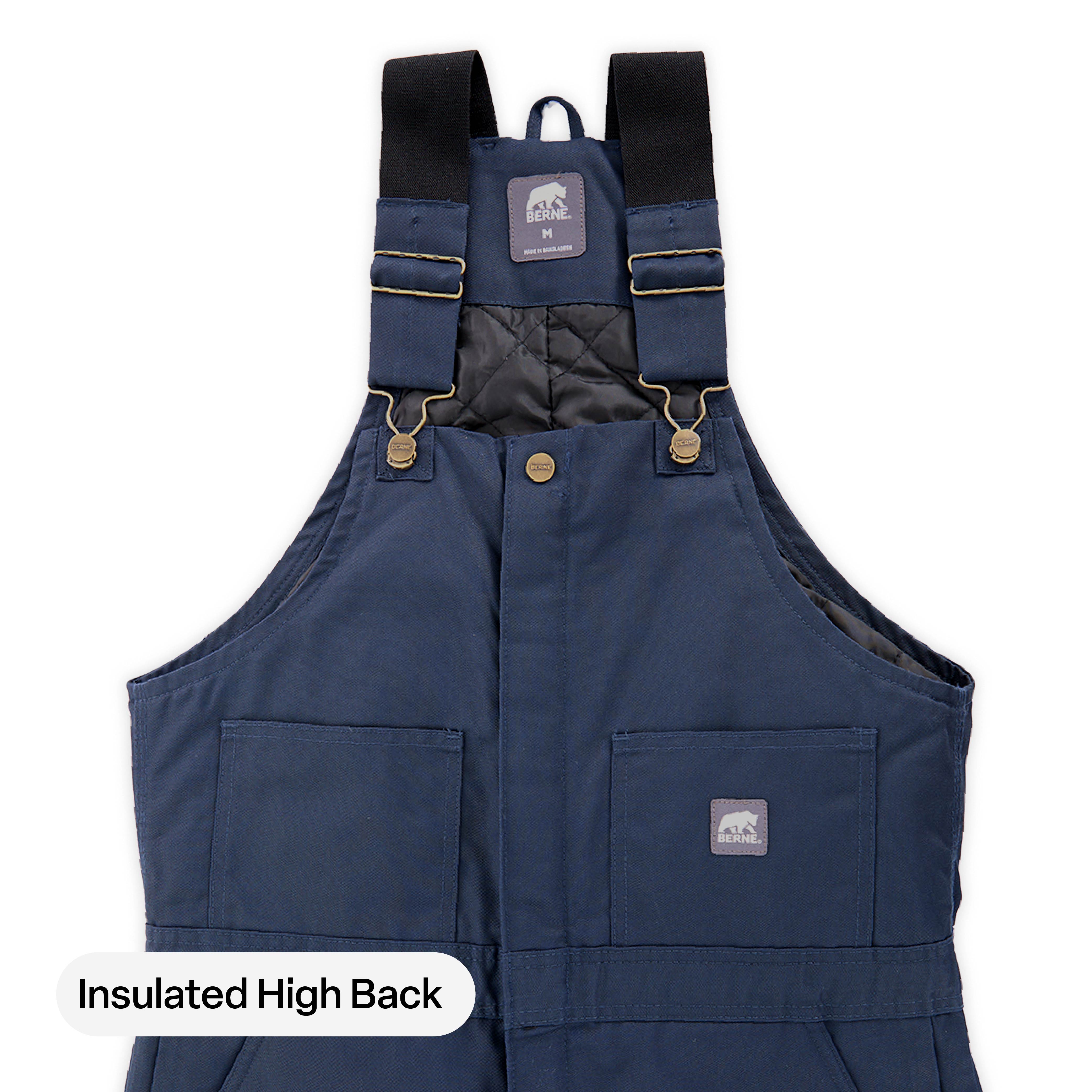 ギバーパンツ（ネービー） Men's Warm Insulated Twill Work Bib Overall – Berne Apparel
