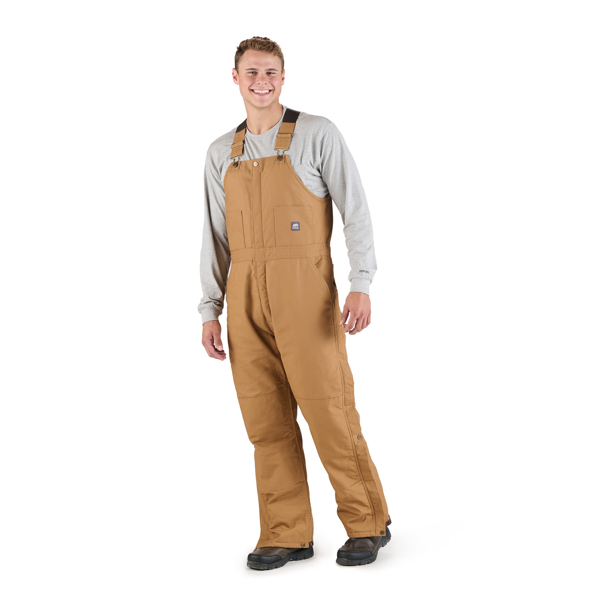 Bernie large black workwear insulated Bib shops Overalls