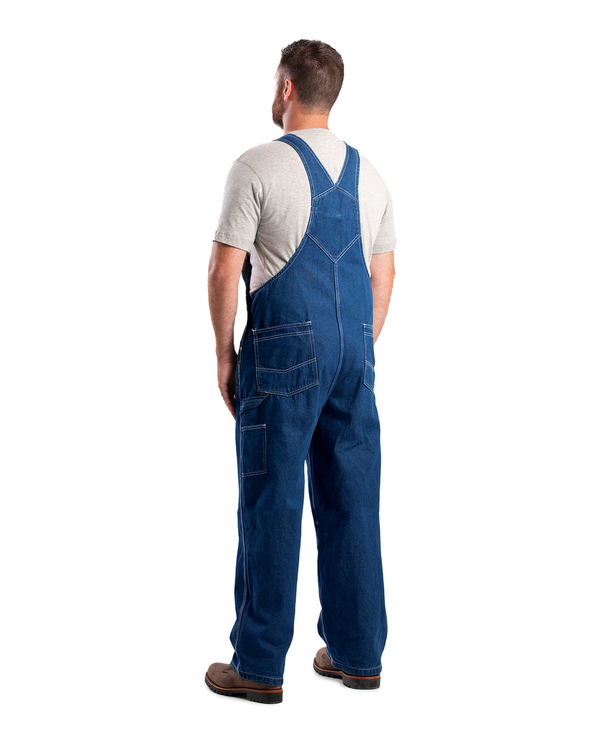 B913DN Vintage Unlined Washed Denim Bib Overall