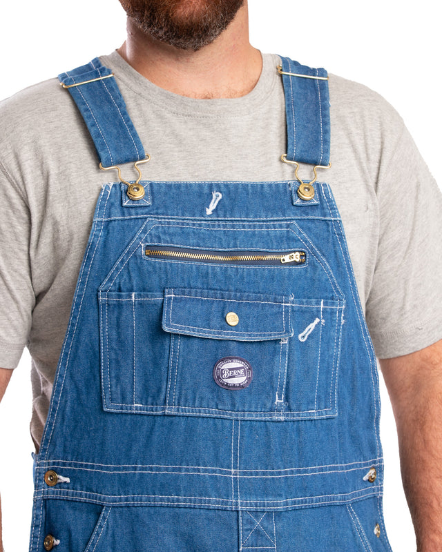 B913LDN Vintage Unlined Washed Denim Bib Overall