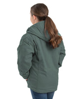 BHJ41EU Girls' Sherpa-Lined Softstone Duck Hooded Jacket