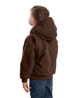 BHJ52BB Youth Softstone Duck Hooded Jacket