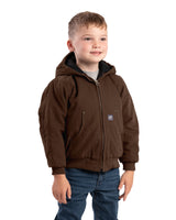 BHJ52BB Youth Softstone Duck Hooded Jacket