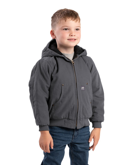 BHJ52TNM Youth Softstone Duck Hooded Jacket