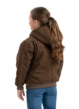 BHJ61BB Youth Highland Softstone Duck Hooded Jacket