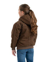 BHJ61BB Youth Highland Softstone Duck Hooded Jacket