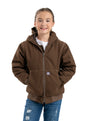 BHJ61BB Youth Highland Softstone Duck Hooded Jacket