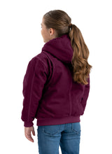 BHJ61PLM Youth Highland Softstone Duck Hooded Jacket