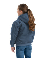 BHJ61SLB Youth Highland Softstone Duck Hooded Jacket