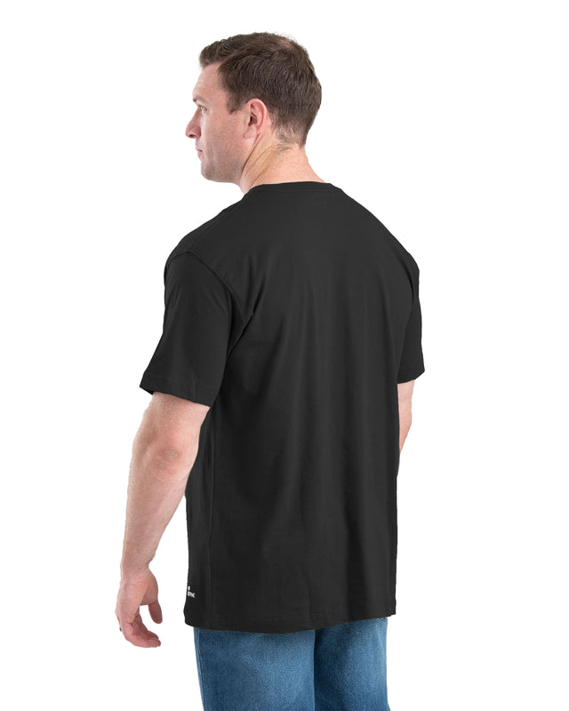 BSM16BK Heavyweight Short Sleeve Pocket T-Shirt