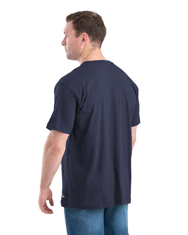 BSM16NVY Heavyweight Short Sleeve Pocket T-Shirt