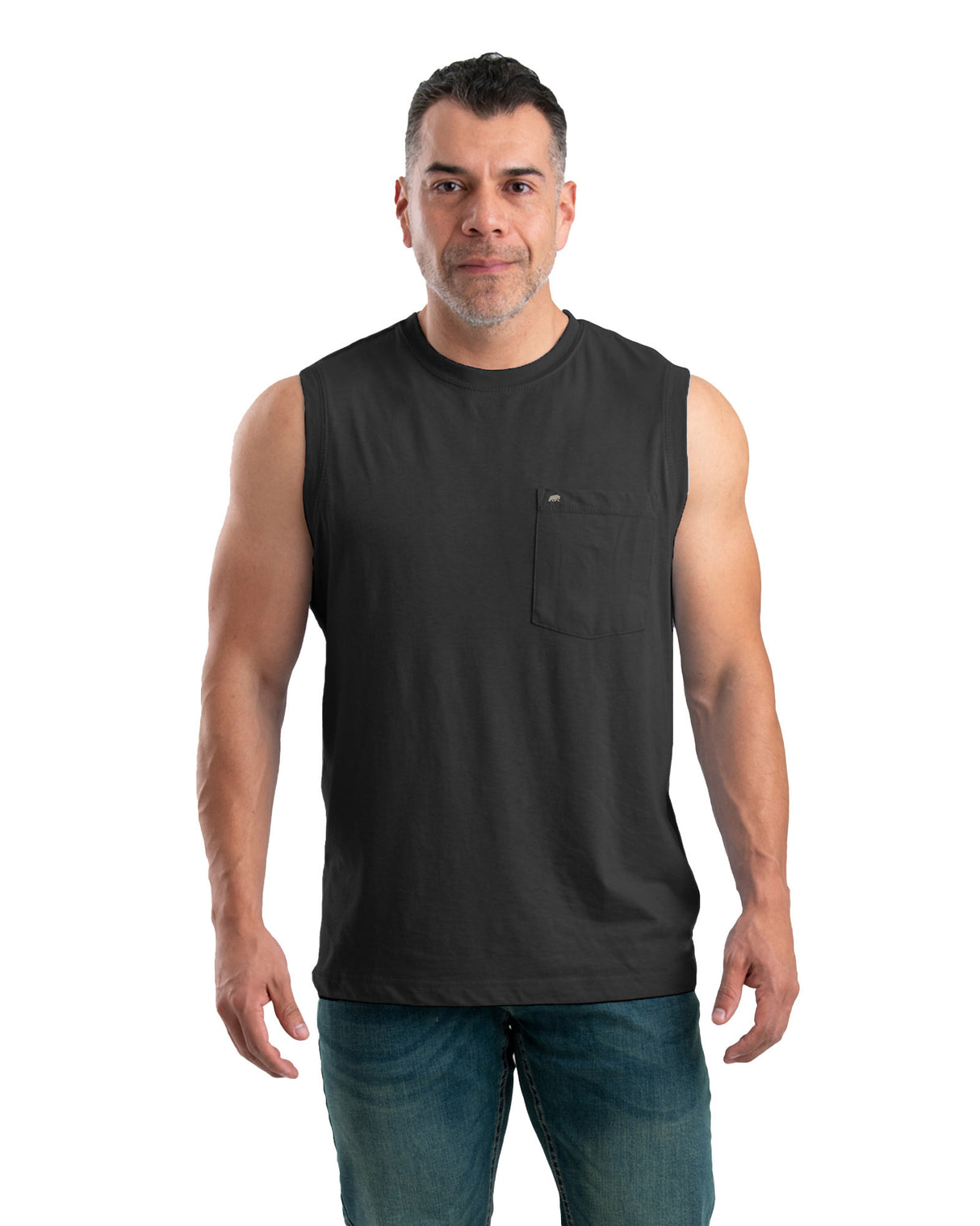 BSM35BK Performance Sleeveless Pocket T-Shirt