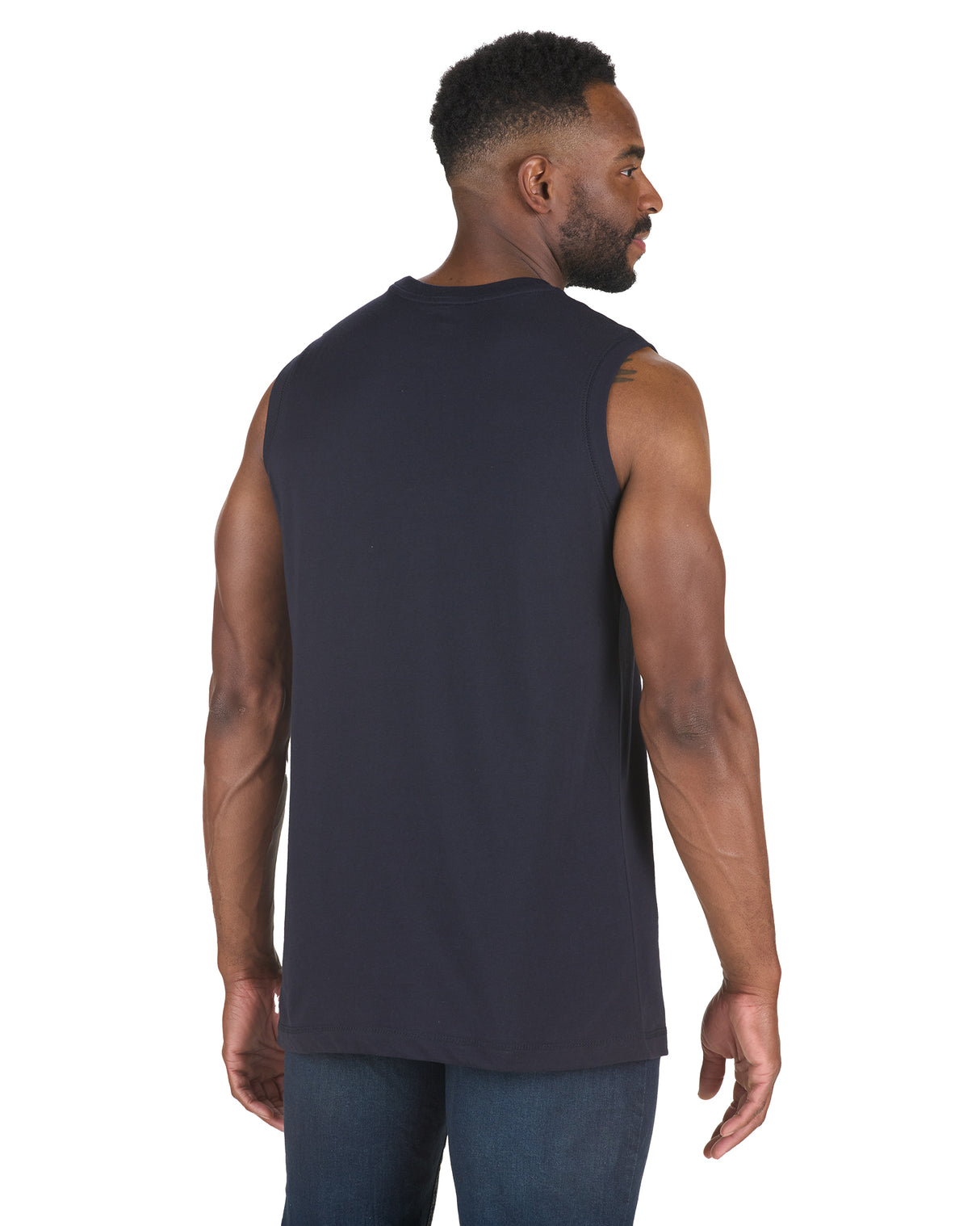 BSM35NVY Performance Sleeveless Pocket T-Shirt