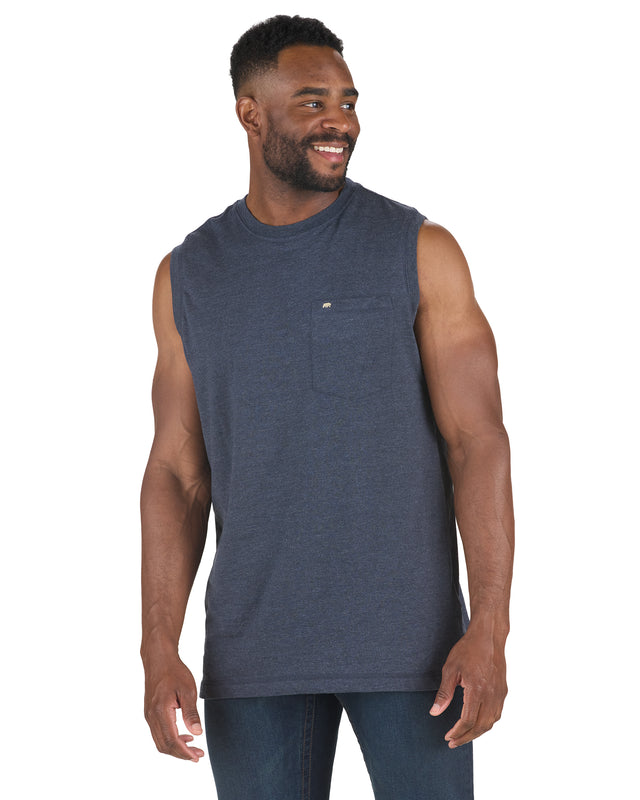 BSM35SBL Performance Sleeveless Pocket T-Shirt