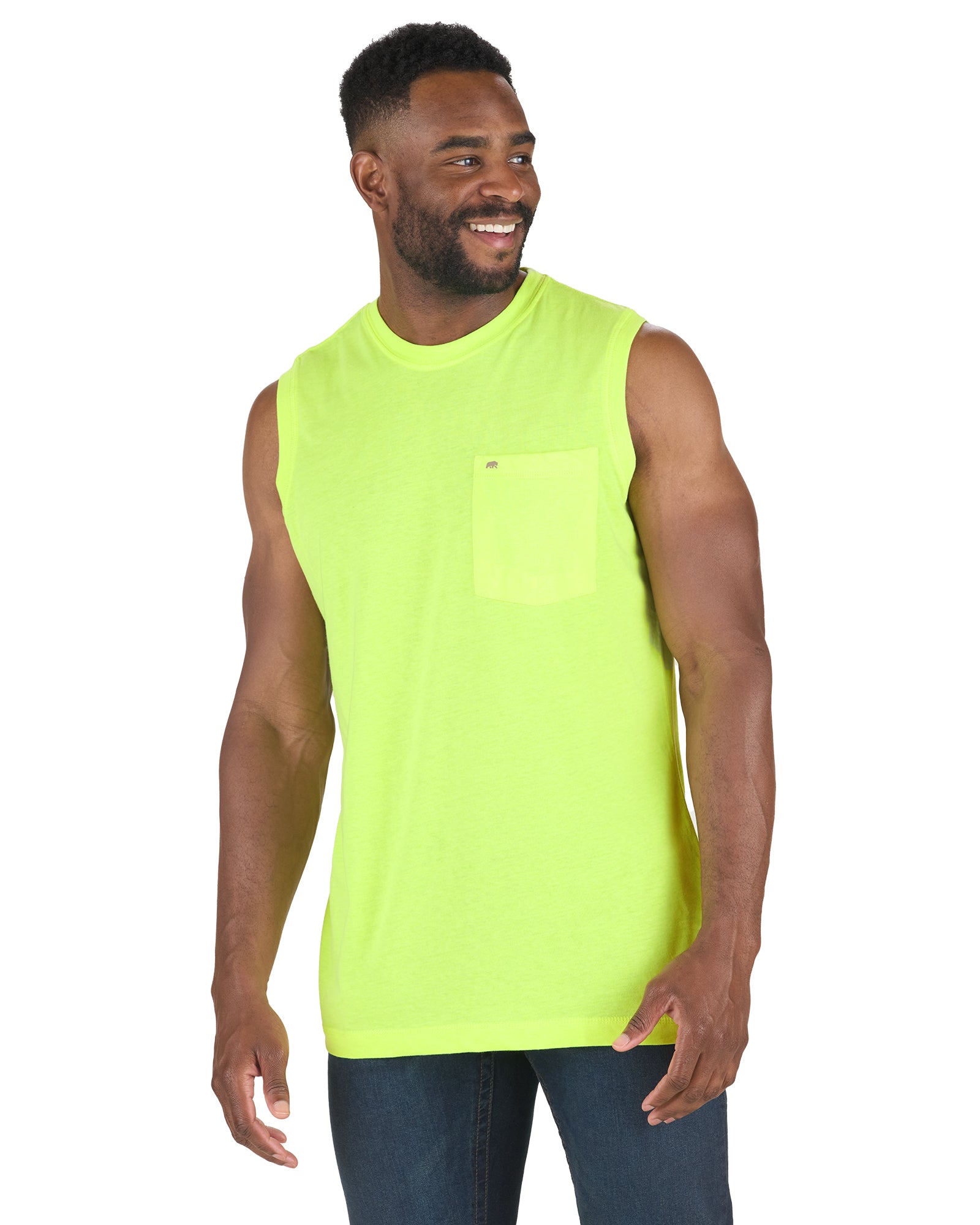 Mens sleeveless pocket tees hotsell