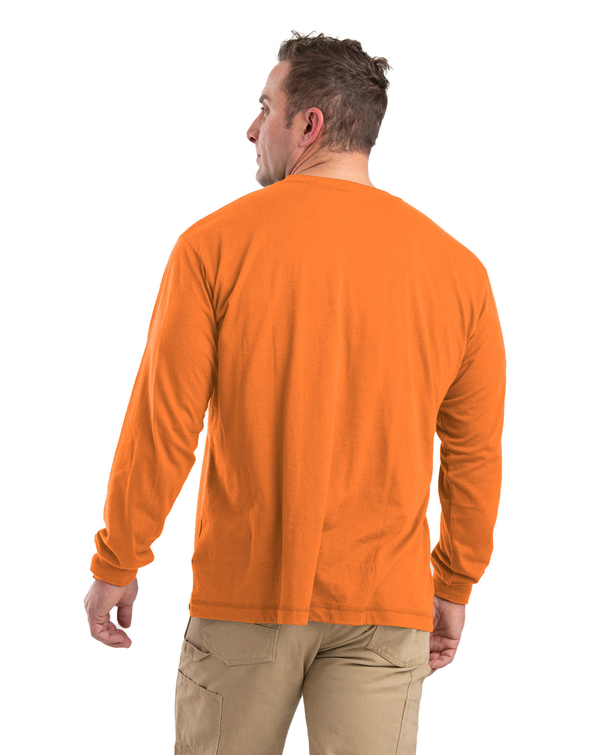 BSM39ORA Performance Long Sleeve Pocket Tee