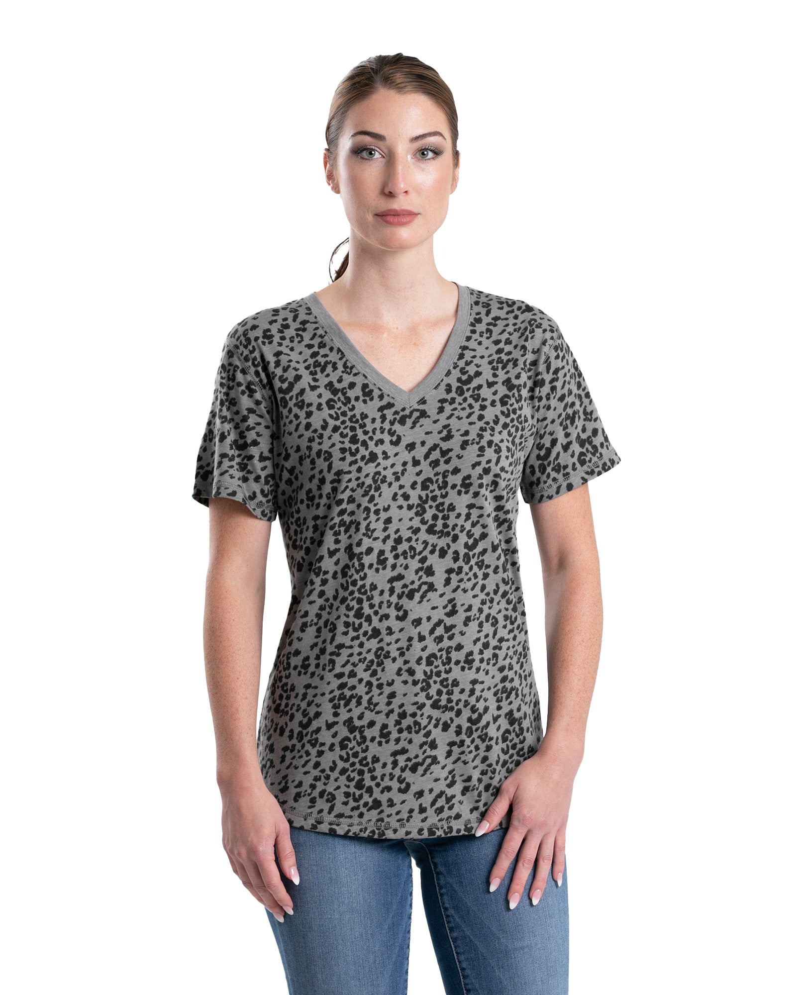 Women's Performance V-Neck Short Sleeve T-Shirt (Prints)