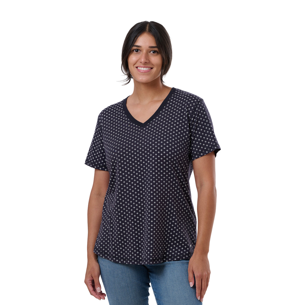 Women's Performance V-Neck Short Sleeve T-Shirt (Prints)