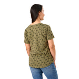 Women's Performance V-Neck Short Sleeve T-Shirt (Prints)