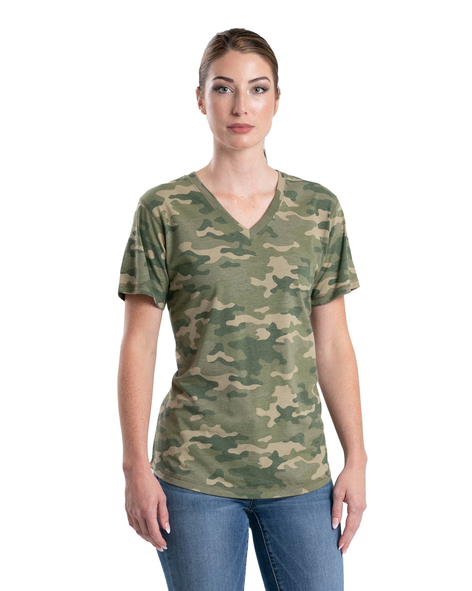 Women's Performance V-Neck Short Sleeve T-Shirt (Prints)