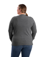 BSW43GPH Women's Heavyweight Rib-Knit Long Sleeve Henley