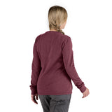 BSW43MN Women's Heavyweight Rib-Knit Long Sleeve Henley