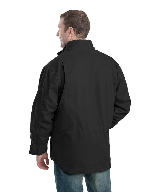 CH317BK Flex180 Washed Chore Coat