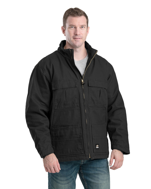 CH317BK Flex180 Washed Chore Coat