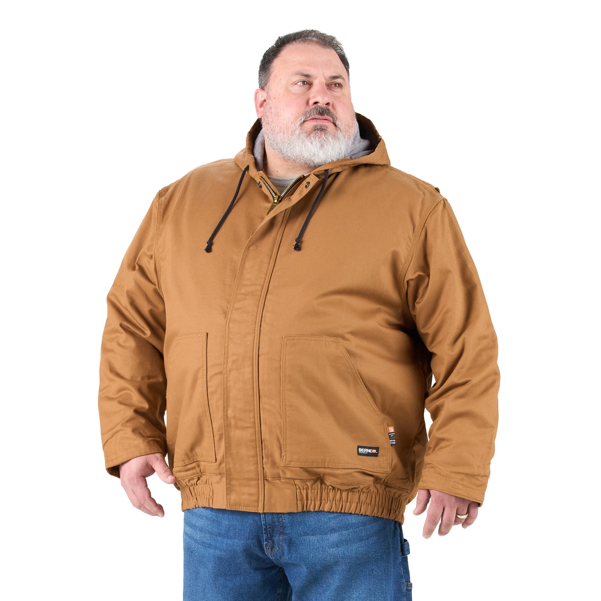 Men's Duck Hooded Active Work Jacket – Berne Apparel