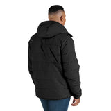 Channel Quilt Ripstop Hooded Jacket