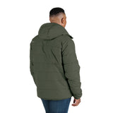 Channel Quilt Ripstop Hooded Jacket
