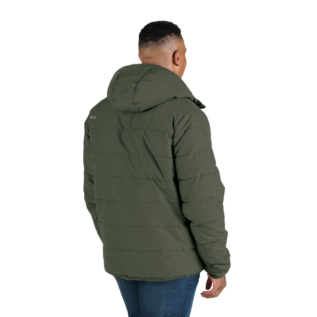 Channel Quilt Ripstop Hooded Jacket