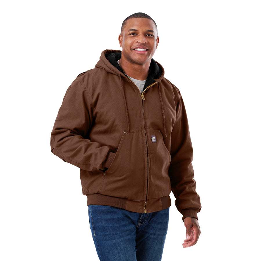 HJ375BB Heartland Washed Duck Hooded Work Jacket