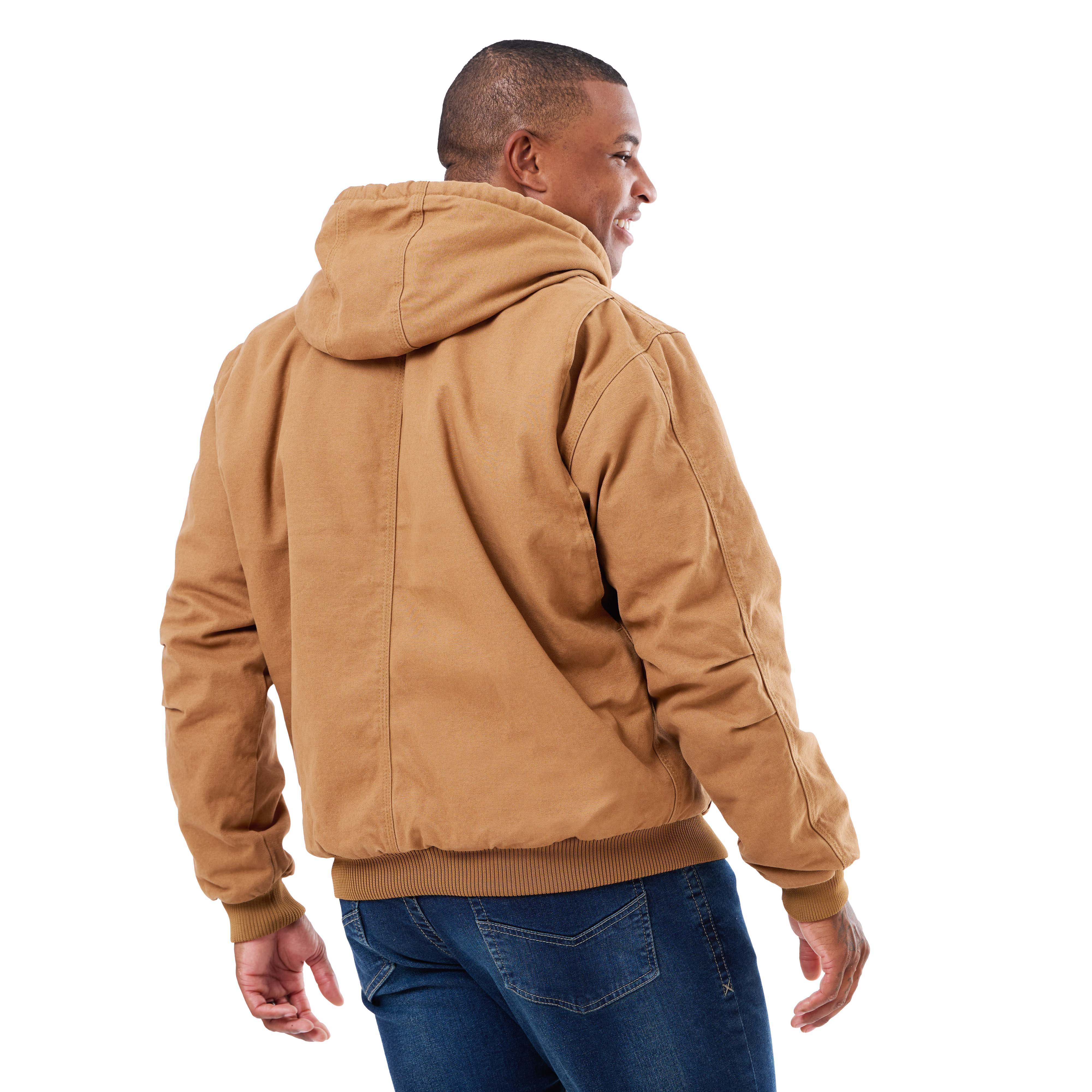 Men's Washed Duck Hooded Outdoor Work Jacket – Berne Apparel