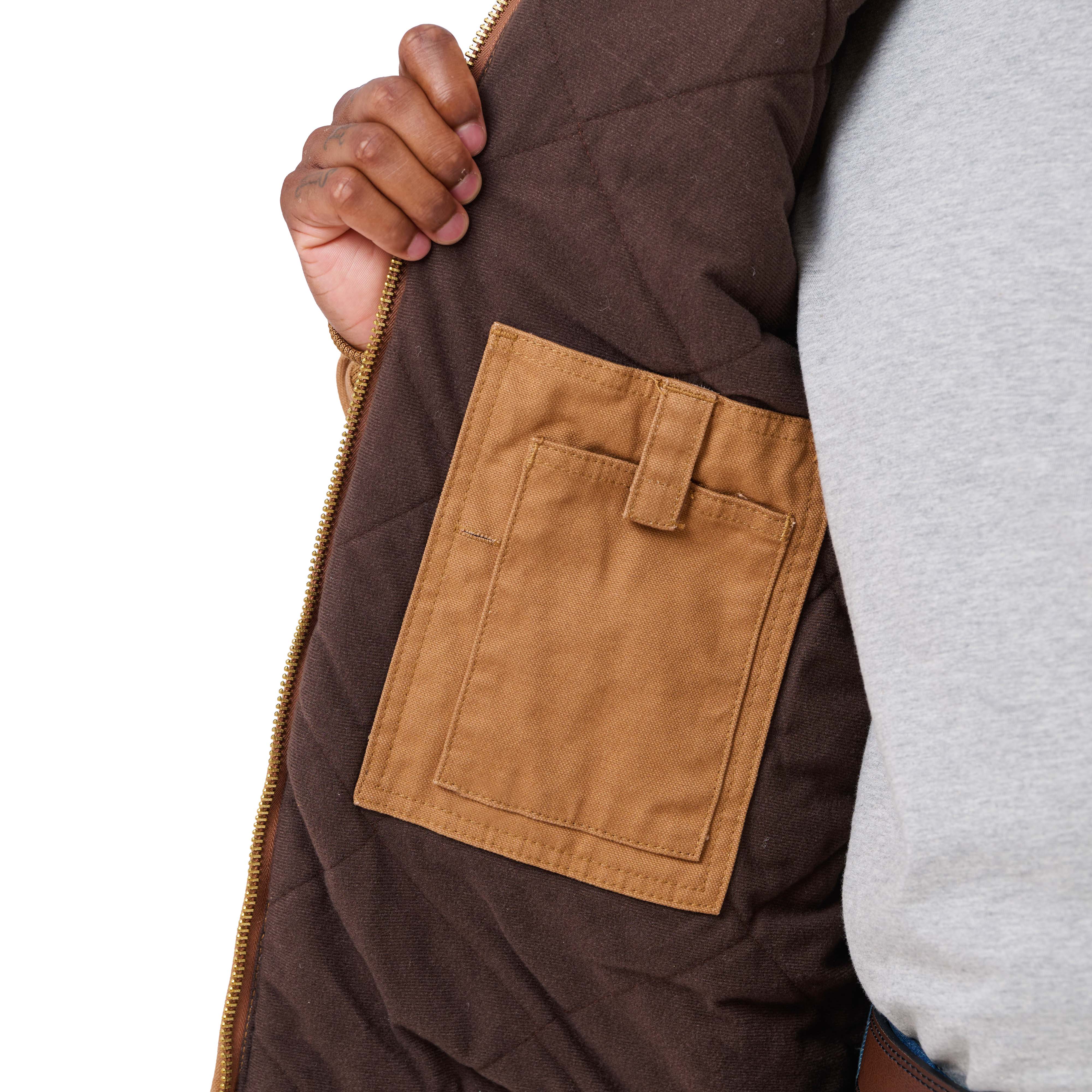 Men's Washed Duck Hooded Outdoor Work Jacket – Berne Apparel