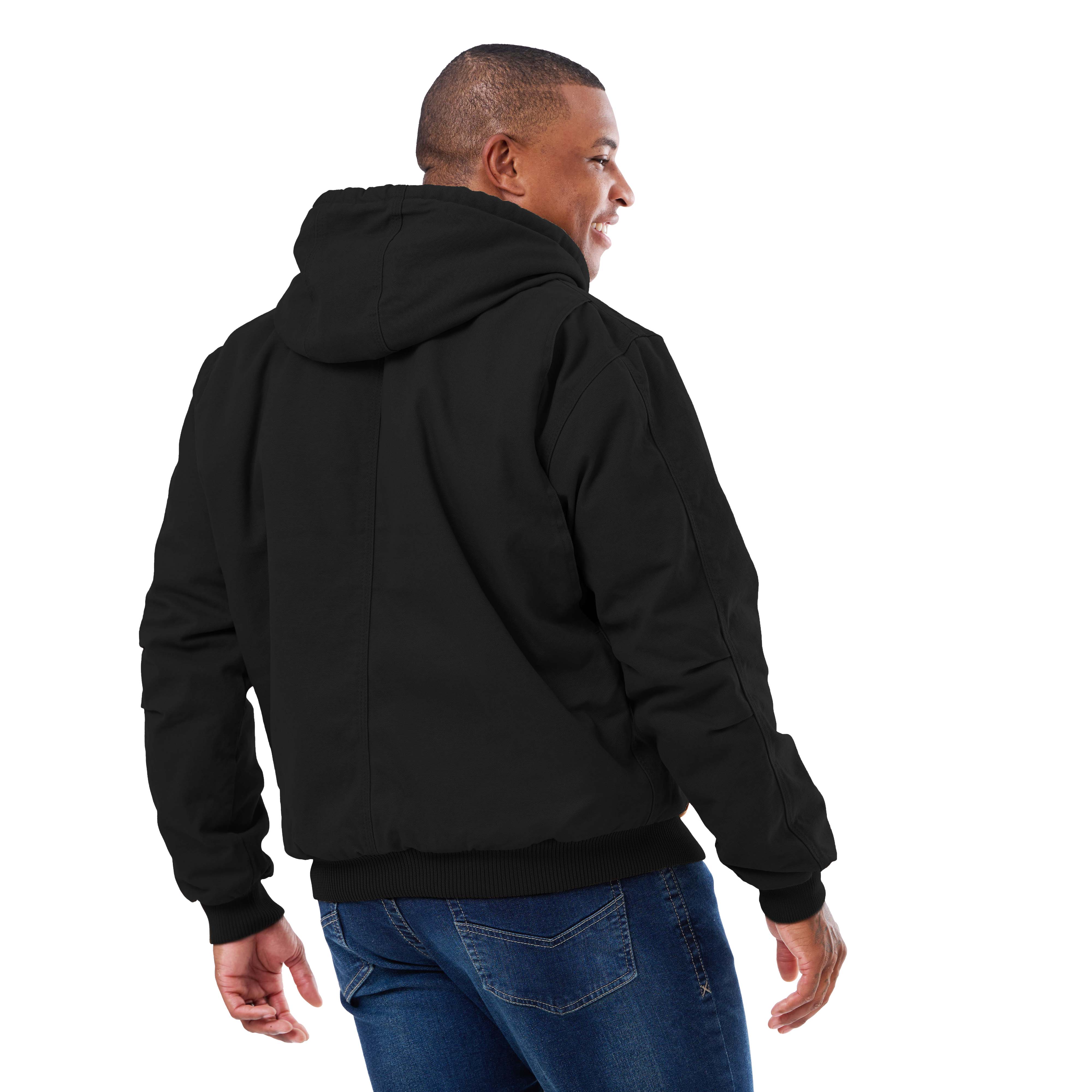 Men's Washed Duck Hooded Outdoor Work Jacket – Berne Apparel