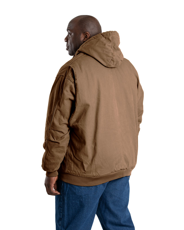 HJ375HKY Heartland Washed Duck Hooded Work Jacket