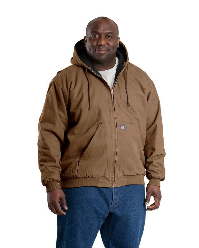 HJ375HKY Heartland Washed Duck Hooded Work Jacket