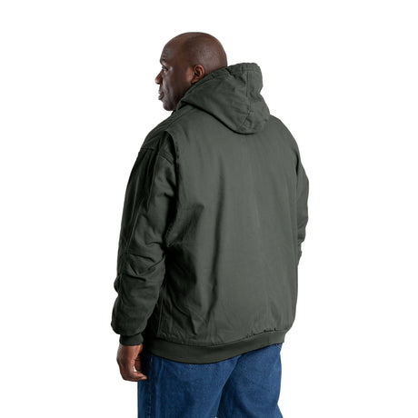 HJ375MGN Heartland Washed Duck Hooded Work Jacket