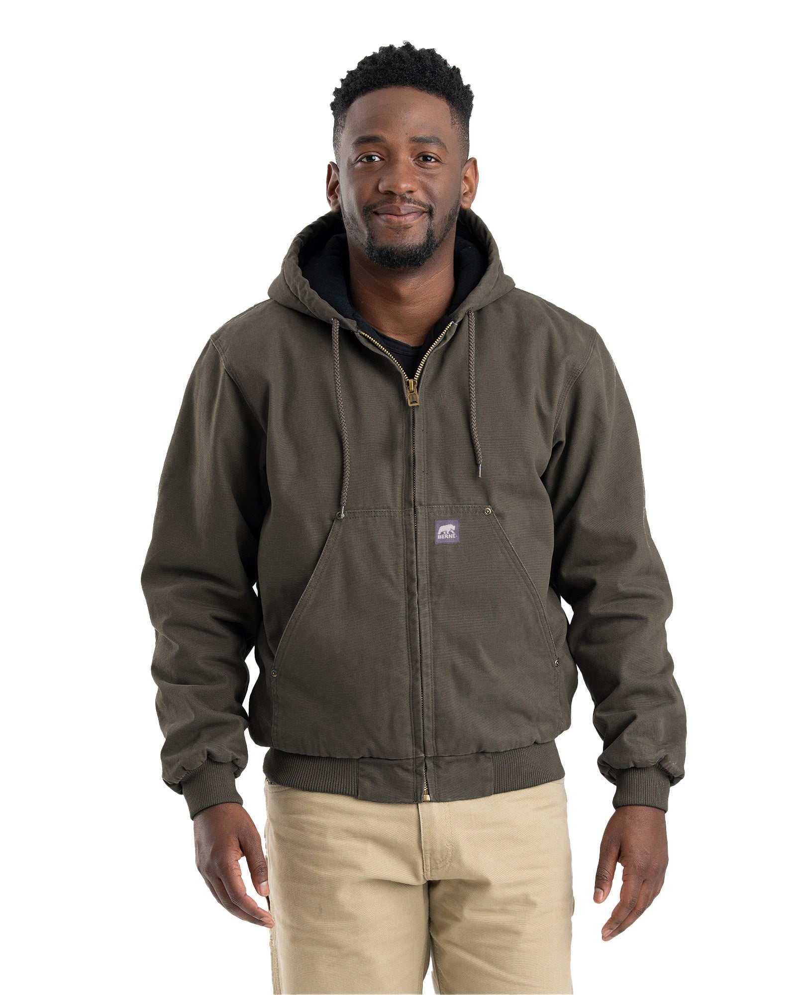 Berne on sale jacket hood