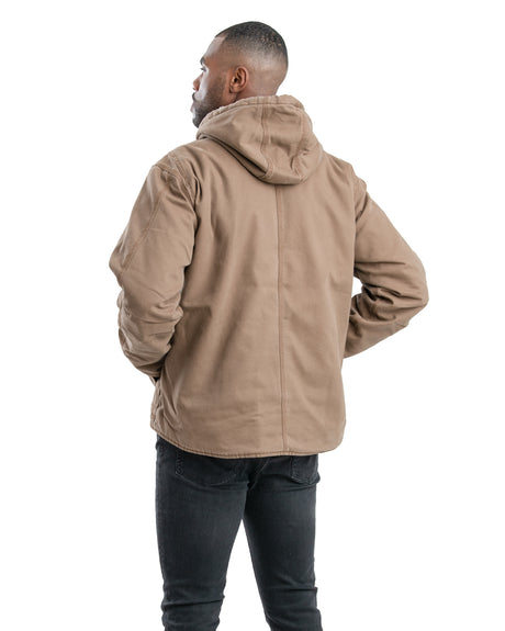 HJ47DW Washed Sherpa-Lined Hooded Jacket